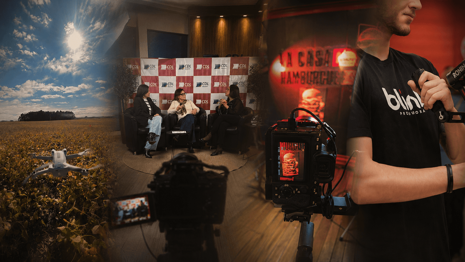 blink produtora audiovisual, videos em vacaria
